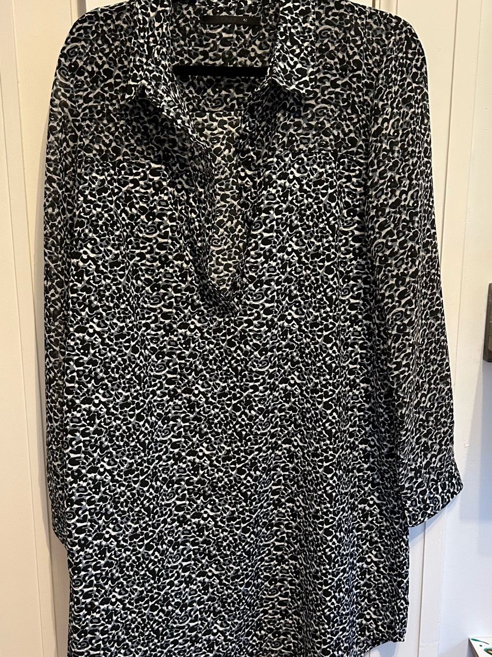 next Black & White Leopard Print Mini Dress